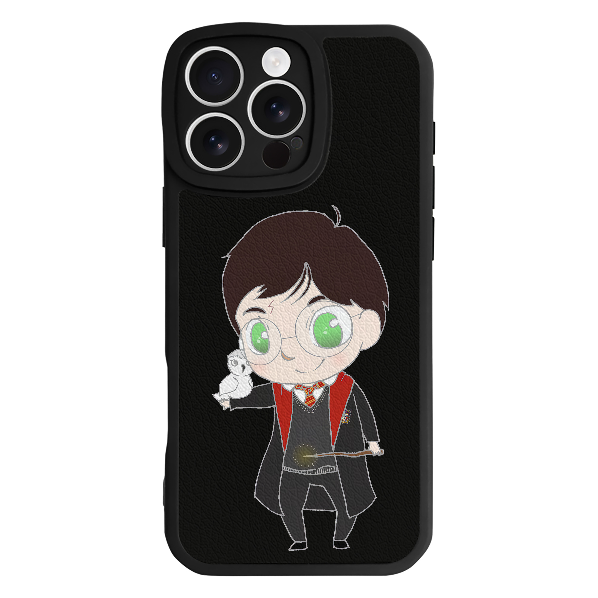 （画像用） Harry Potter ハリー・ポッターシリーズ 【iPhone 16シリーズ対応】シリコンスマホケース（レザー調） 材質：シリコン